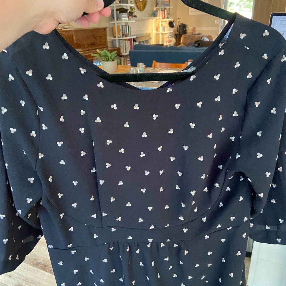 Seraphine Maternity Polka Dot Black Dress